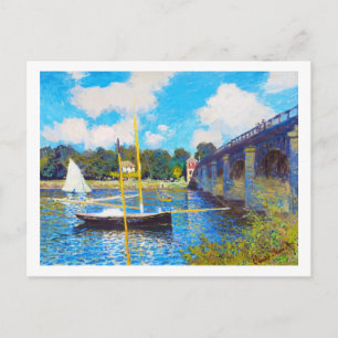 Die Brücke bei Argenteuil Claude Monet Postkarte