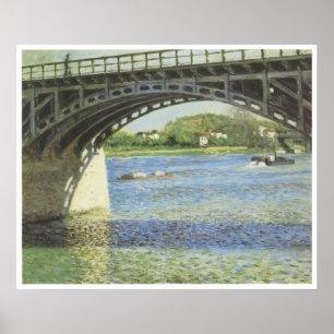 Die Brücke bei Argenteuil und bei der Seine, 1885 Poster