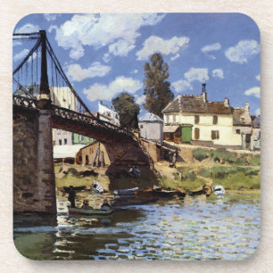 Die Brücke bei Villeneuve-la-Garenne Getränkeuntersetzer