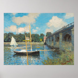 Die Brücke in Argenteuil - Claude Monet Fine Art Poster