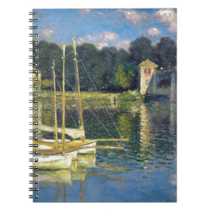 Die Brücke in Argenteuil durch Claude Monet Notizblock