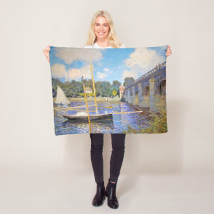 Die Brücke in Argenteuil, Monet Fleecedecke