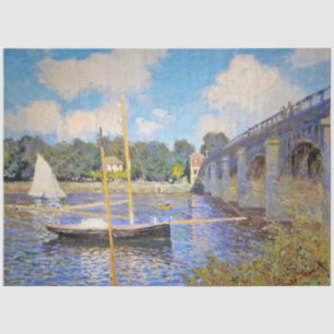 Die Brücke in Argenteuil, Monet Seidenpapier