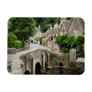 Die Brücke in Castle Combe, britischer Rechteckmag Magnet