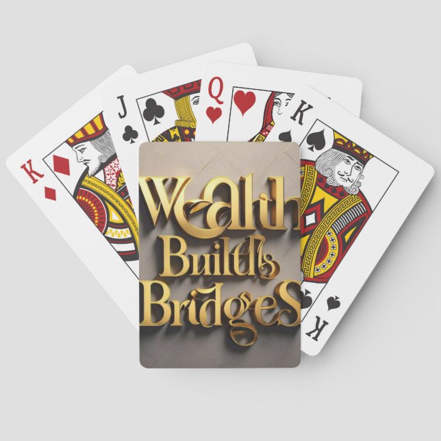 "Die Brücke in den Wohlstand" Spielkarten (Rückseite)
