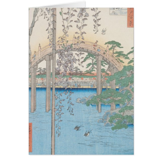 Die Brücke mit Glyzinien oder Kameido Tenjin (Vorne)
