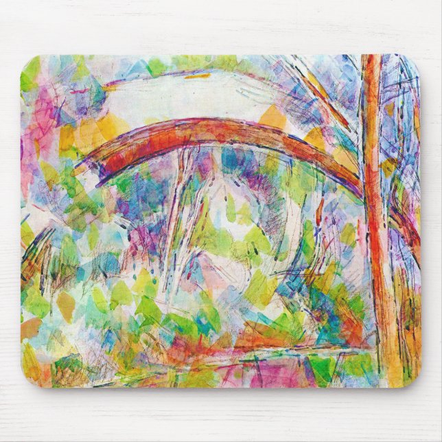 Die Brücke, Paul Cezanne Mousepad (Vorne)