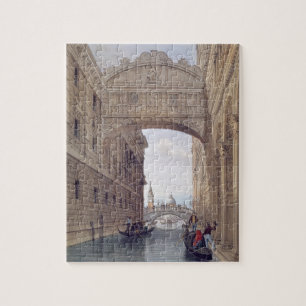 Die Brücke von Seufzern, Venedig, graviert durch