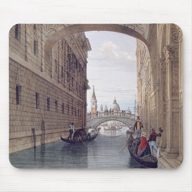 Die Brücke von Seufzern, Venedig, graviert durch Mousepad (Vorne)