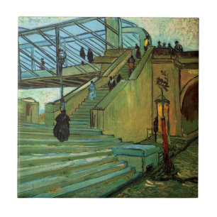 Die Brücke von Trinquetaille von Vincent van Gogh Fliese