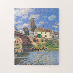 Die Brücke von Villeneuve-la-Garenne von Alfred Si