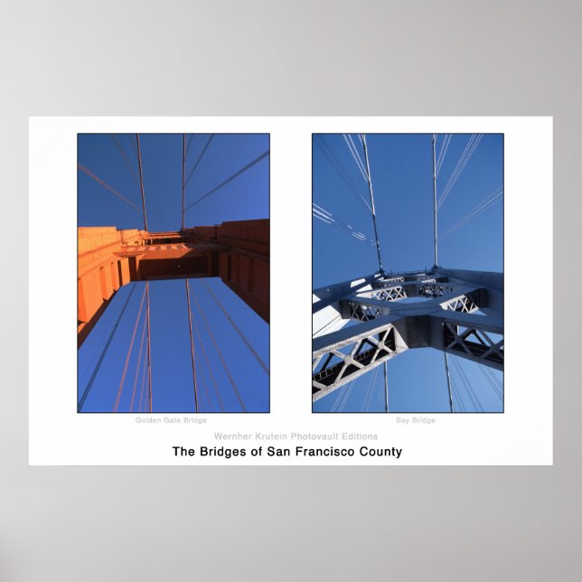 Die Brücken des Landkreises von San Francisco Poster (Vorne)