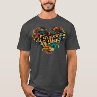 Die Brüderlichkeit der VINTAGEN FARBE vom Menschen T-Shirt
