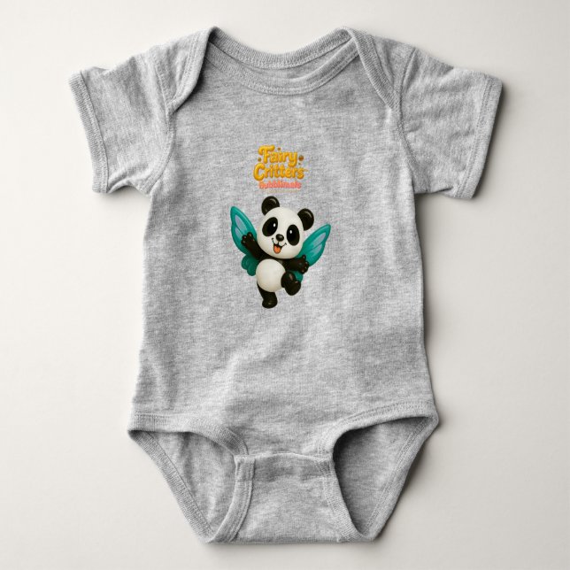 Die Bubbliases™ Fairy Panda Baby Strampler (Vorderseite)