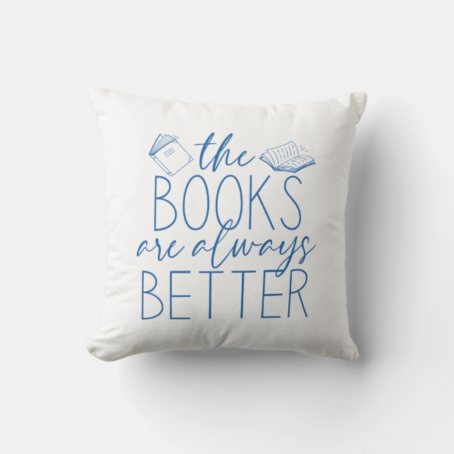 Die Bücher sind immer besser Kissen (Vorderseite)