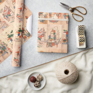 Die Bücher und Objekte eines koreanischen Gelehrte Geschenkpapier