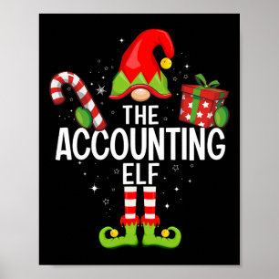 Die Buchhaltungself Familie Weihnachten Pajama Xma Poster