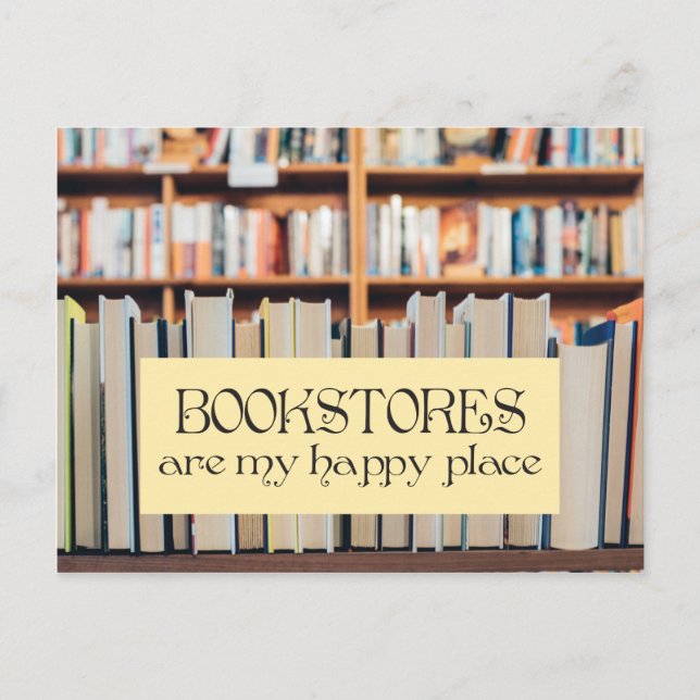 Die Buchhandlungen sind meine Postkarte (Vorderseite)