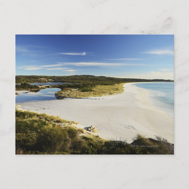 Die Bucht der Brände an der Ostküste von Tasmanien Postkarte (Vorderseite)
