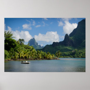 Die Bucht des Kochs, Moorea Plakatdruck Poster