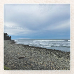 Die Bucht direkt am Meer, Oregon Glasuntersetzer