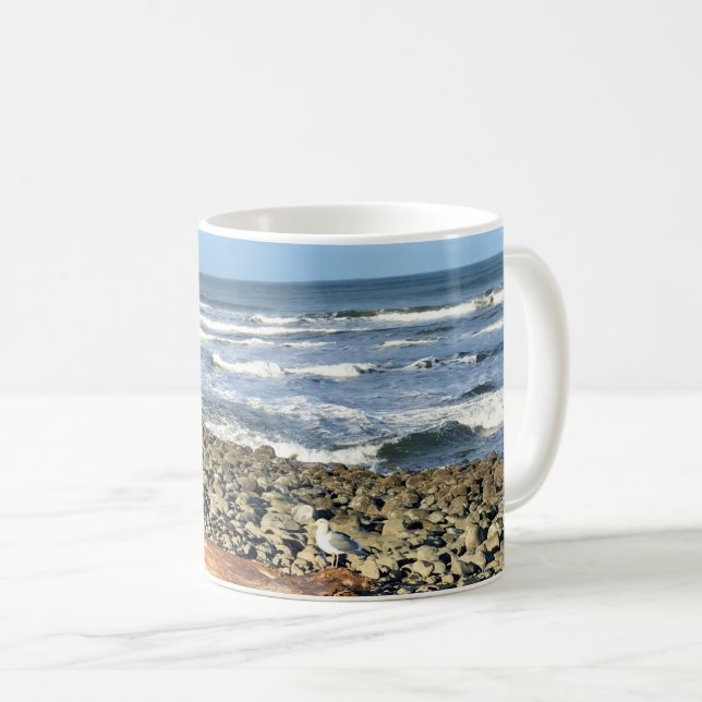 Die Bucht direkt am Meer, Oregon Kaffeetasse (VorderseiteRechts)