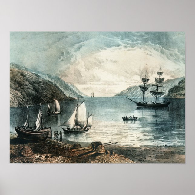 Die Bucht von Annapolis, um 1880 Poster (Vorne)