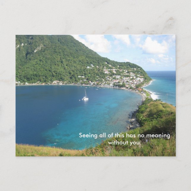 Die Bucht von Dominica Postkarte (Vorderseite)