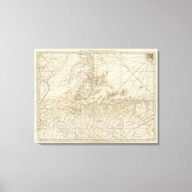 Die Bucht von Honduras Leinwanddruck (Vorderseite)