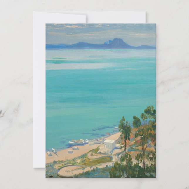 Die Bucht von Tunis am Morgen | Sir John Lavery (Vorderseite)