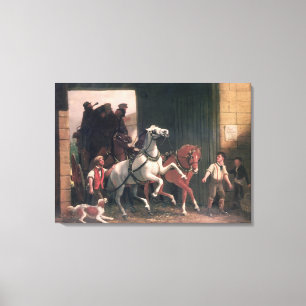 Die Bühne kommt, c.1830 an Leinwanddruck