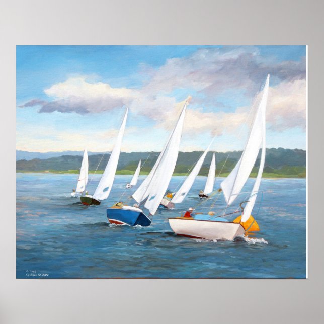 Die Bühne umkreisen Poster (Vorne)