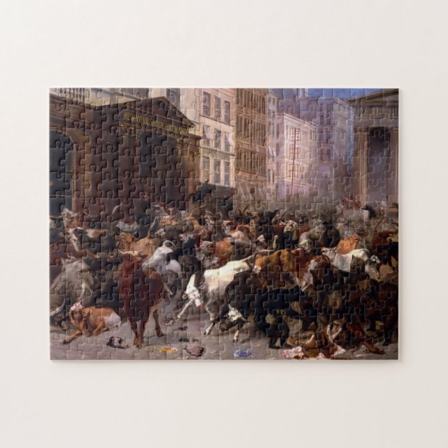 Die Bullen und Bären auf dem Markt, 1879 (Horizontal)