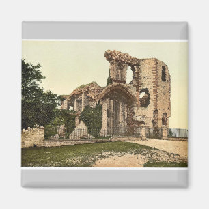 Die Burg, Denbigh, Wales seltene Photochrom Magnet