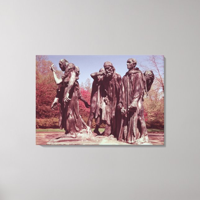 Die Burghers von Calais Leinwanddruck (Vorderseite)