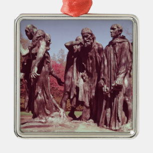 Die Burghers von Calais Silbernes Ornament