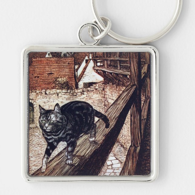 Die Burgkatze von Rackham Schlüsselanhänger (Vorne)