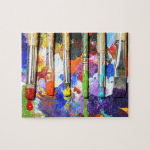 Die Bürsten-Fotografie des Regenbogen-laufenden