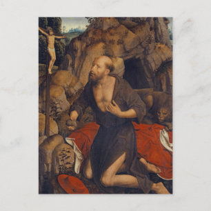 Die Buße des Hl. Hieronymus von Hans Memling Postkarte