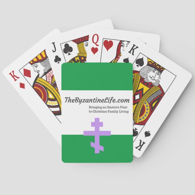 Die byzantinisches Lebens-Spielkarten Spielkarten (Rückseite)