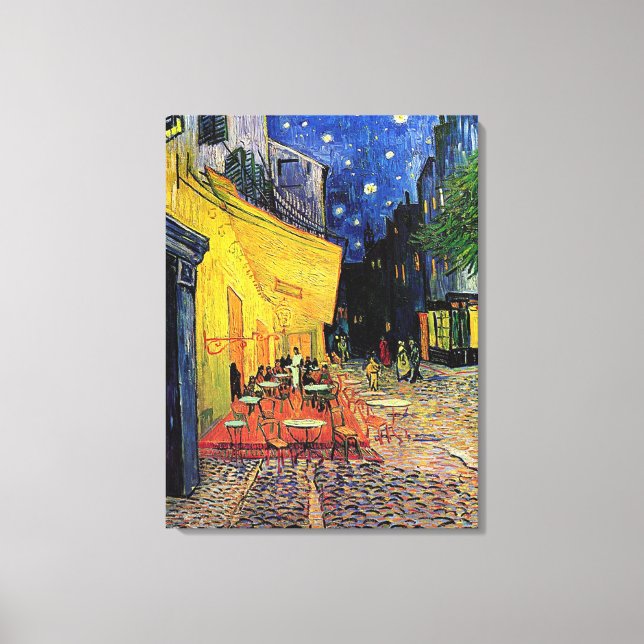 die café terrasse auf dem platz...Vincent van Gogh Leinwanddruck (Vorderseite)