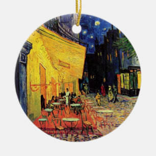 Die Café-Terrasse in Arles, nachts - Van Gogh Keramik Ornament