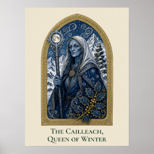 Die Cailleach, Königin des Winters Poster