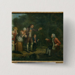 Die Calas Familie vor Voltaire bei Ferney Button