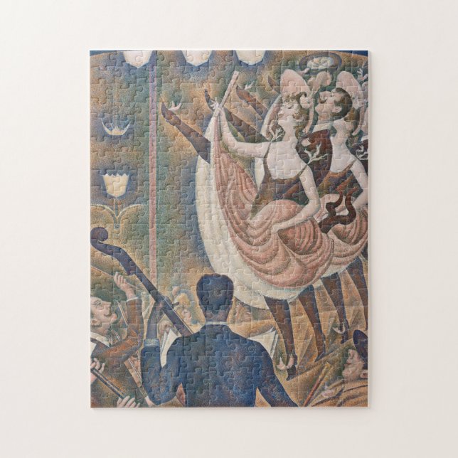 Die Can-can Seurat Neo Impressionist Pointillist (Vertikal)