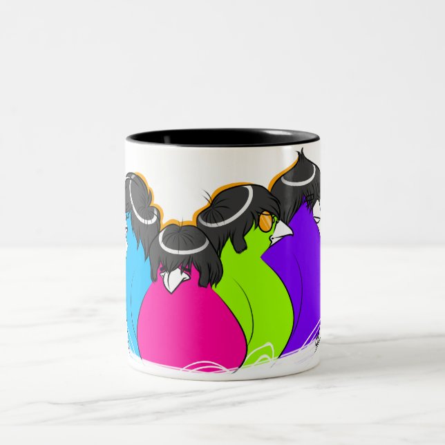 Die Canaries Zweifarbige Tasse (Mittel)