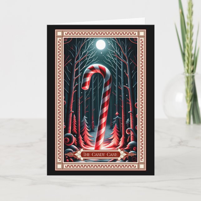 Die Candy Cane Tarot Card Karte (Vorderseite)