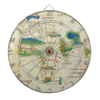 Die Cantino Planisphere-Weltkarte (1502) Dartscheibe