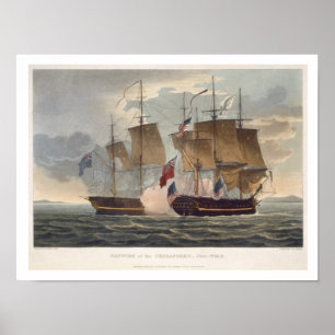Die Capture of the Chesapeake, 1. Juni 1813, Poster