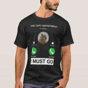 Die Capybara-Abteilung ruft Capy Pulup auf T-Shirt